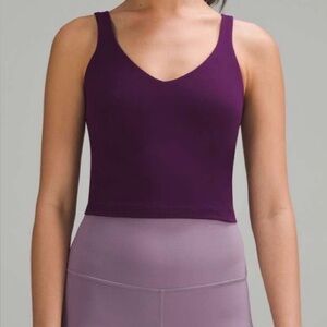 Lululemon Align Tank Top, size 6, Dramatic Magenta, light support for A/B cups